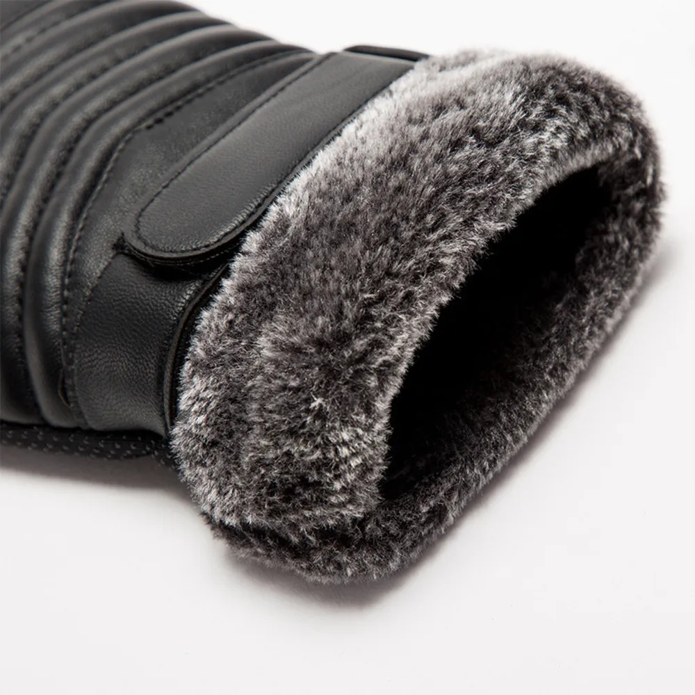ถุงมือกันหนาวขนสัตว์สำหรับผู้ช - Leather Work Winter Gloves บทวิจารณ์และราคา