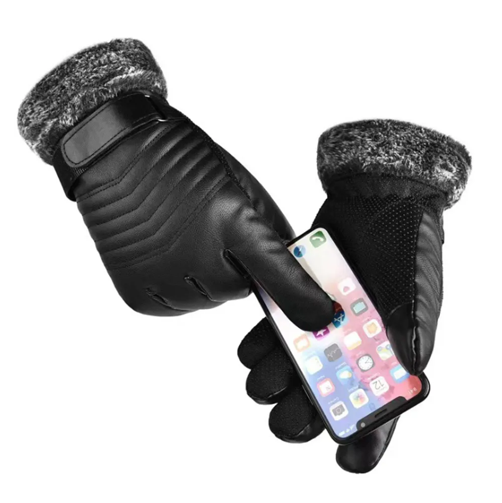 ถุงมือกันหนาวขนสัตว์สำหรับผู้ช - Leather Work Winter Gloves บทวิจารณ์และราคา