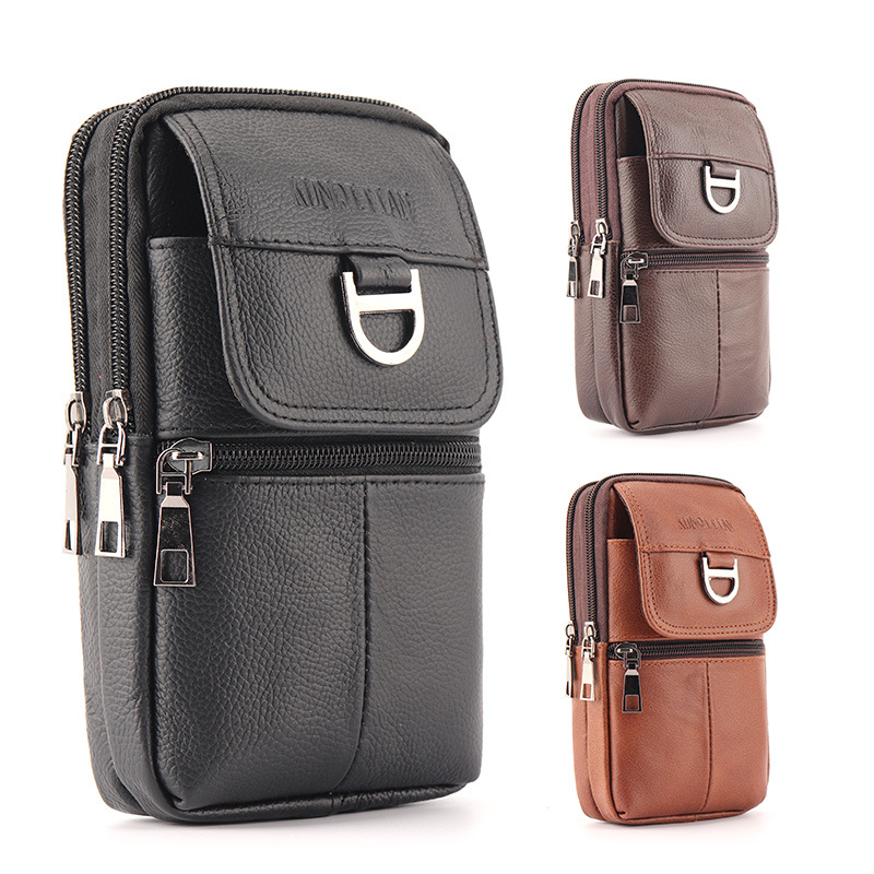 กระเป๋าคาดเอวหนังสำหรับผู้ชาย  - Leather Work Bag Men บทวิจารณ์และราคา